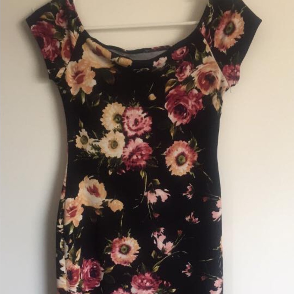 Black Floral Dress